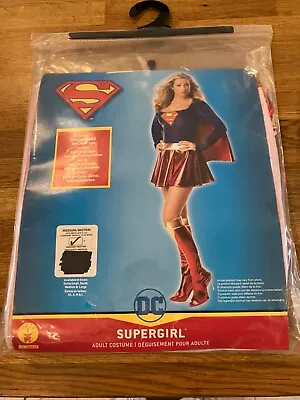 £25 • Buy Rubies Supergirl Women's Superhero Fancy Dress Costume NEW Size M