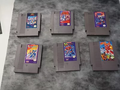 Nintendo NES Megaman 1 2 3 4 5 6  Lot Of All 6 Tested And Working • $300