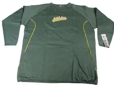 Oakland Athletics A's Mens Sizes Big & Tall Majestic ThermaBase Crew Sweatshirt • $21.83