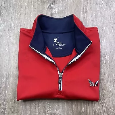 F & G Tech Mens Golf Vest Sleeveless Collared 1/4 Zip Size M SECESSION GOLF CLUB • $59.95