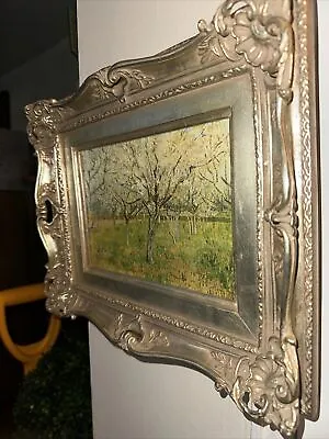 Van Gogh The Pink Orchard 1888 Wood Framed Canvas Print Repro 11x14 • $160