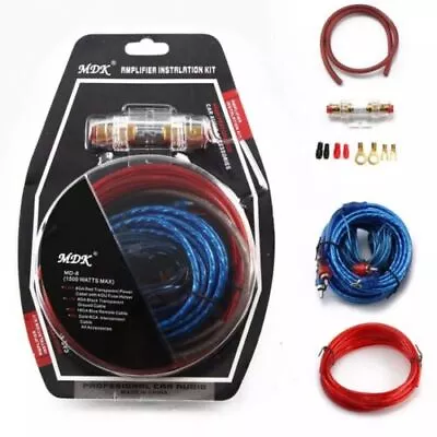 1500w Car Amplifier Power Wiring Kit Audio Subwoofer Wire AMP RCA Power Cable • £6.99