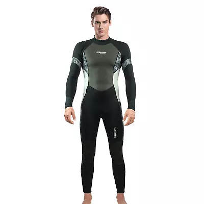 Premium Wetsuit For Men | Full Body 3mm Neoprene Wetsuit With Shark Skin Chest • $54.99