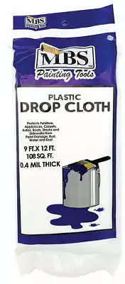 $6.84 • Buy 9' X 12' 0.4mm High Density Plastic Drop Cloth