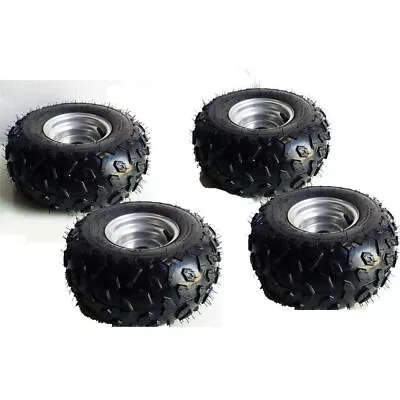 4 Set 6'' 145/70-6 Wheels Tires Tyres Rims For Quad ATV Go Kart Trike Lawn Mower • $189.89