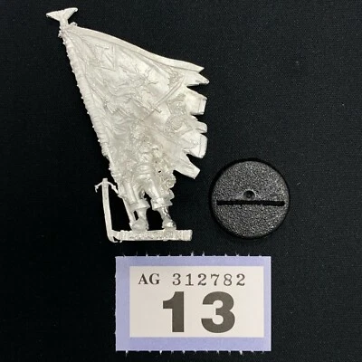 $79.98 • Buy Vostroyan Battle Company Standard Bearer Metal Imperial Guard 40k Oop Firstborn