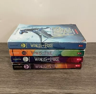 Wings Of Fire Series LOT OF 4 Books (2 3 4 5) Set By Tui T. Sutherland Paperback • $15.99