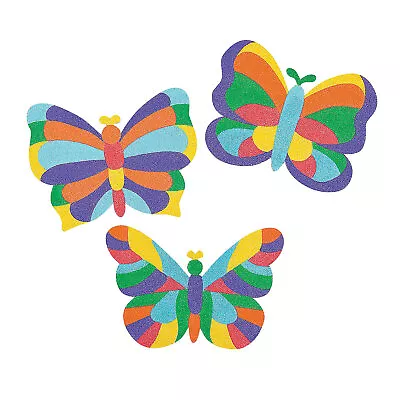 Mosaic Butterfly Sand Art Pictures Spring Craft Supplies 12 Pieces • $19.23