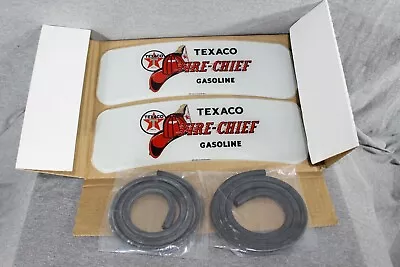 Texaco Fire Chief Ad Glass Kit - Martin Schwartz/ Wayne Model 80 • $55