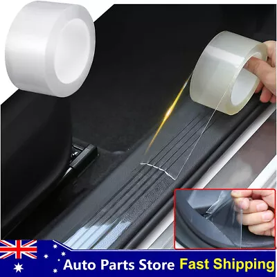 Clear Vinyl Car Door Sill Scuff Cover Plate Sticker Protector For Nissan Part US • $12.99