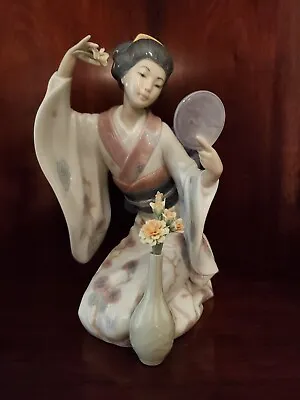 £485.57 • Buy Lladro Geisha Girl Figurine # 6748  Belleza Oriental Mirror, Mirror... - Nib