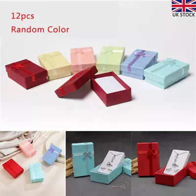 12× Gift Box Jewelry Gift Box Bulk Necklace Boxes For Small Business Colorful UK • £8.99