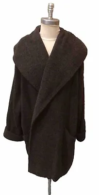 Marina Rinaldi Oversized Wool Blend Overcoat Size 29 Gray Italy • $170