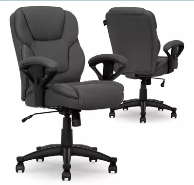 Business Office Chair Mesh Fabric Office Furniture Computer Executive Seat Gray • $132.93