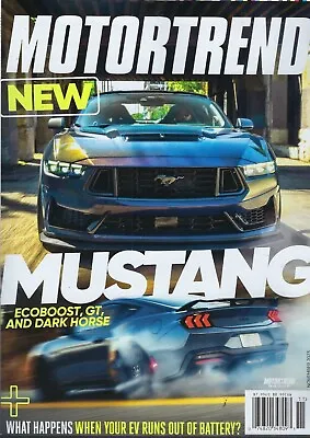 Motor Trend  Magazine  November 2023  Mustang • $10.99