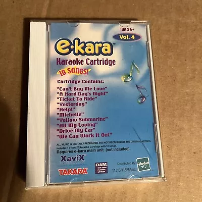 Takara E-kara Karaoke Cartridges Volume 4 (10 Beatles Songs) • $10