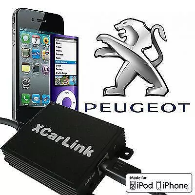 Xcarlink SKU30705 Peugeot RT3 Fitted Car Radio IPod IPhone Interface Adaptor • £49.99