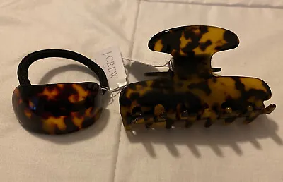 NWT Lot Of 2 J.CREW HAIR Accessories Tortoise • $44