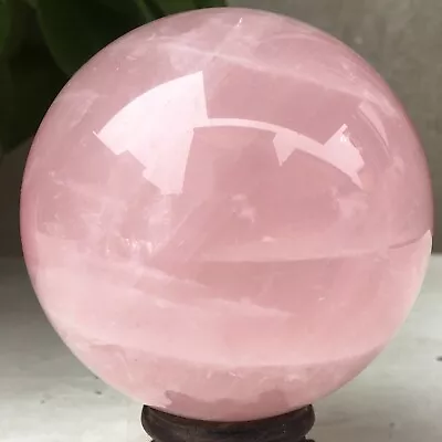 548g Natural Pink Quartz Rose Quartz Ball Crystal Sphere Meditation Healing • $0.63