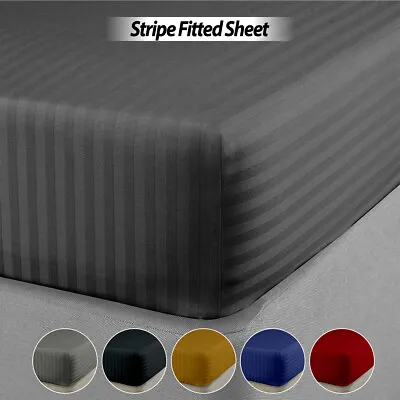 £8.49 • Buy Extra Deep Fitted Sheet 25 Cm Mattress Bed Sheets Single Double King Super King