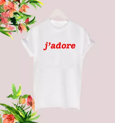 £11.99 • Buy J Adore Red Retro Indie Hipster Ladies Unisex Slogan Celeb Tee T Shirt Top 