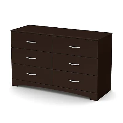 South Shore Step One 6-Drawer Double Dresser Chocolate • $247.56