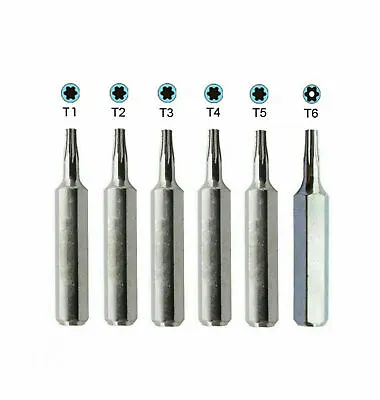 Precision Torx Screwdriver Bit SetT1 T2 T3 T4 T5 T6 Repair Tool For Mobile Phone • $7.95