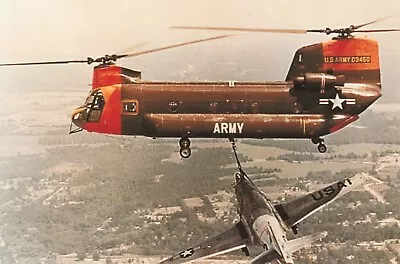 Vietnam  War  Photos --   CH-47 Chinook -Recovering Fighter Jet • $3.99