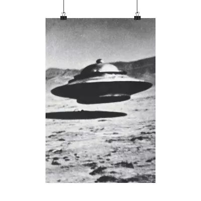 Vintage UFO Photograph On The Moon Premium Matte Poster • $29.99