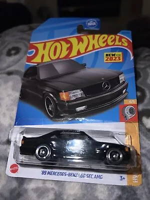 2023 Hot Wheels ‘89 Mercedes Benz 560 SEC AMG Black 150/250 HW Turbo 4/5 VHTF • $1.96