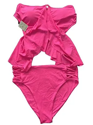 TiniBikini Swimwear Bikini Top & Bottom Hot Bubblegum Pink Women’s Size XL NWT • $18.99