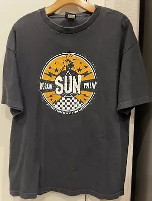 VTG Sun Record Company Rock N Roll Memphis Tennessee T-shirt Black XL • $40