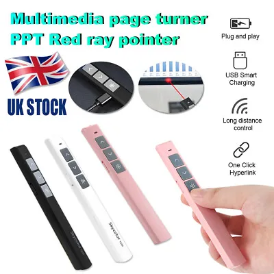 £12.25 • Buy Wireless Presenter Laser Pointer PPT Remote Control Pen Powerpoint Presenter UK