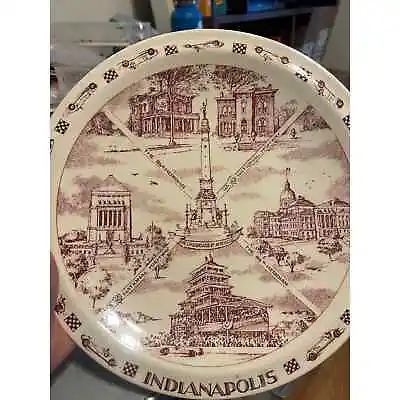 Vintage Indianapolis Commemorative Decorative Plate Indy 500 • $9.99