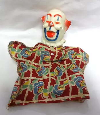 Vintage Hand Puppet Rubber Head Circus Clown • $9.99