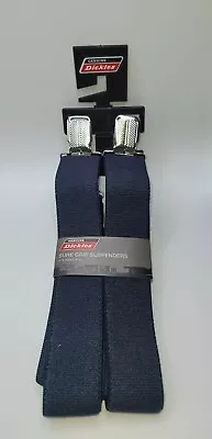 Dickies Sure Grip Navy Suspenders • Fits Men's Sizes S-XL 1.5  Wide • New In Pkg • $22