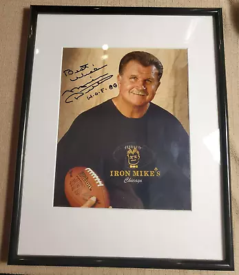 Mike Ditka Chicago Bears Signed & HOF Inscribed Iron Mike's 8x10 Photo - NO COA • $59.99