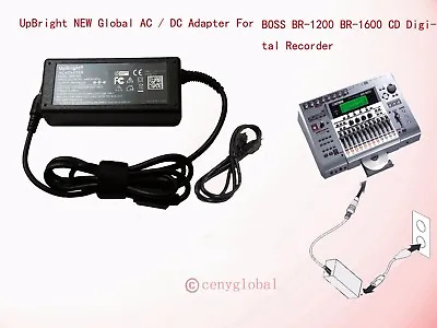 12V AC Adapter For Roland Boss BR-1200CD BR-1600CD V2 Digital Recording Studio • $12.98
