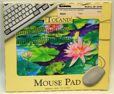 Vintage Mouse Pad: NIB - Toland Calendar Collection - 1999 Waterlillies • $3.96