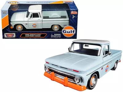 1:24 1966 Chevrolet C-10 Fleetside Pickup Truck -- Gulf Livery -- MotorMax • $39.99