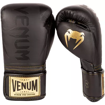 Venum Hammer Pro Hook And Loop Boxing Gloves - Black/Gold • $209.99