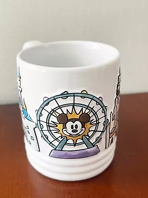 Disney Disneyland Resort Matterhorn Mickey's Fun Wheel Small Ceramic Mug 3 1/2 H • $32.99