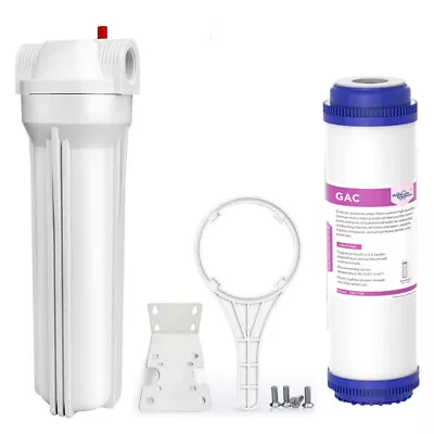 SimPure 10 Inch Whole House Water Filter Housing System 10  X2.5  GAC Filtration • $28.98