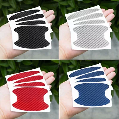 4Pcs Car Accessories Door Handle Protector Anti-scratch Sticker Film Universal • £3.78