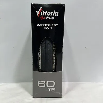 Vittoria Zaffiro Pro Tech II All Black 23-622 700 X 23 60 TPI NEW IN BOX • $29.99