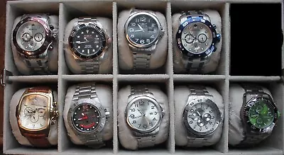 Estate  Lot Of  Nine (9) Vintage Invicta Watches - All Fresh Battery/ Run/Tested • $100