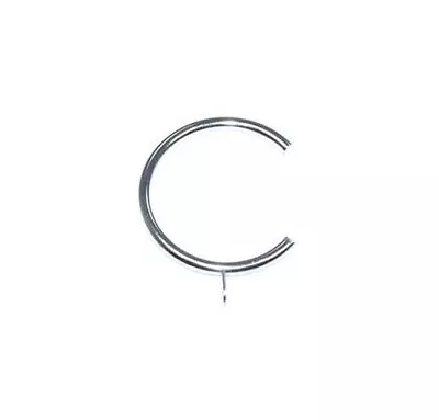 Stainless Steel 16mm - 19mm Bay Window Passing Curtain Pole Rings C Type X 10 • £4.99