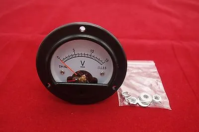 DC 0-15V Round Analog Voltmeter Analogue Voltage Panel Meter Dia. 66.4mm DH52 • $5.28