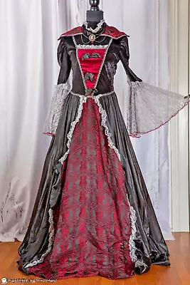 Vampiress Of Versailles Costume Large Halloween Horror Victorian Steampunk • $90