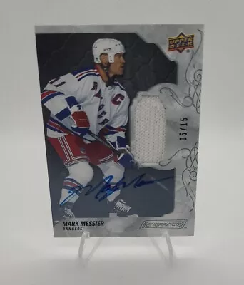 2019 - 20 Upper Deck Engrained Hockey Mark Messier Auto Patch /15 • $315